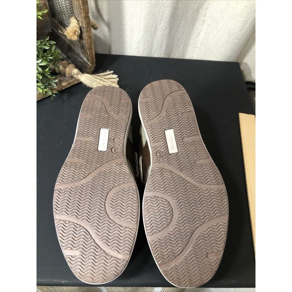 New AMERICAN EAGLE Boy's 3 Boat MOCCASINS Shoes Tan Slip-On #159290